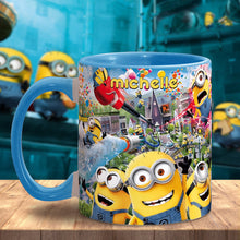 Load image into Gallery viewer, Personalized Minions Accent Mug Custom Name Gift for Kids
