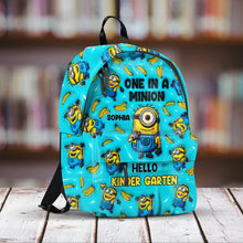 Load image into Gallery viewer, Personalized Minions Backpack for Kids - Custom Name Gift for Back to School

