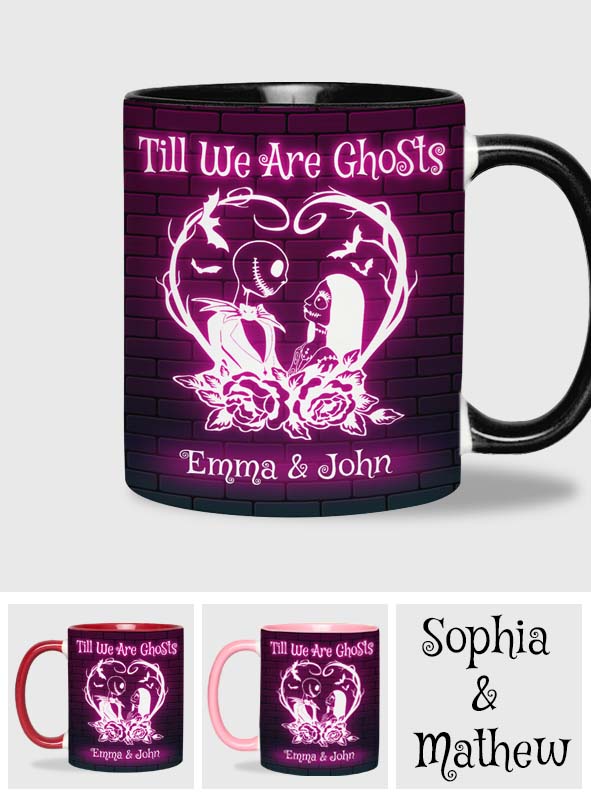Personalized Nightmare Accent Mug for Couples - Till We Are Ghosts