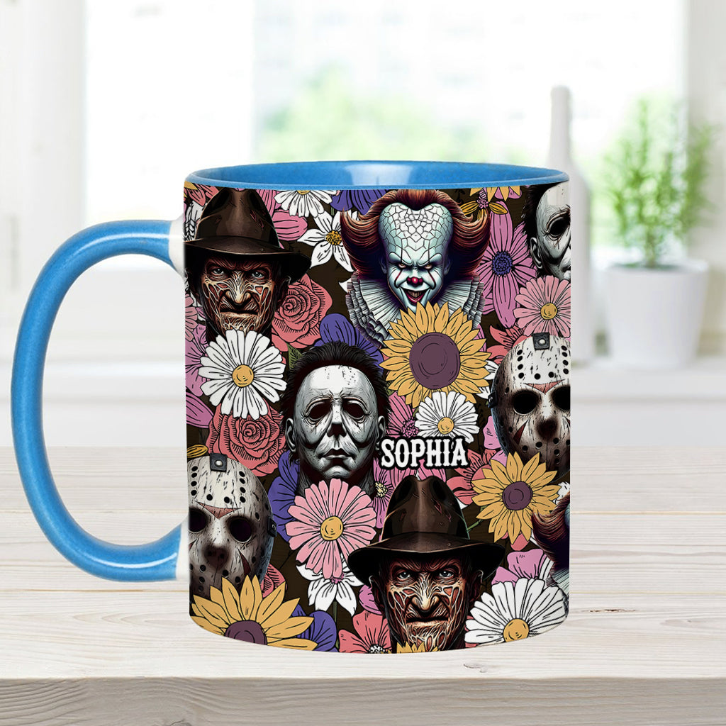 Personalized Horror Accent Mug with Custom Name for Fans