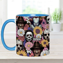 Load image into Gallery viewer, Personalized Horror Accent Mug with Custom Name for Fans
