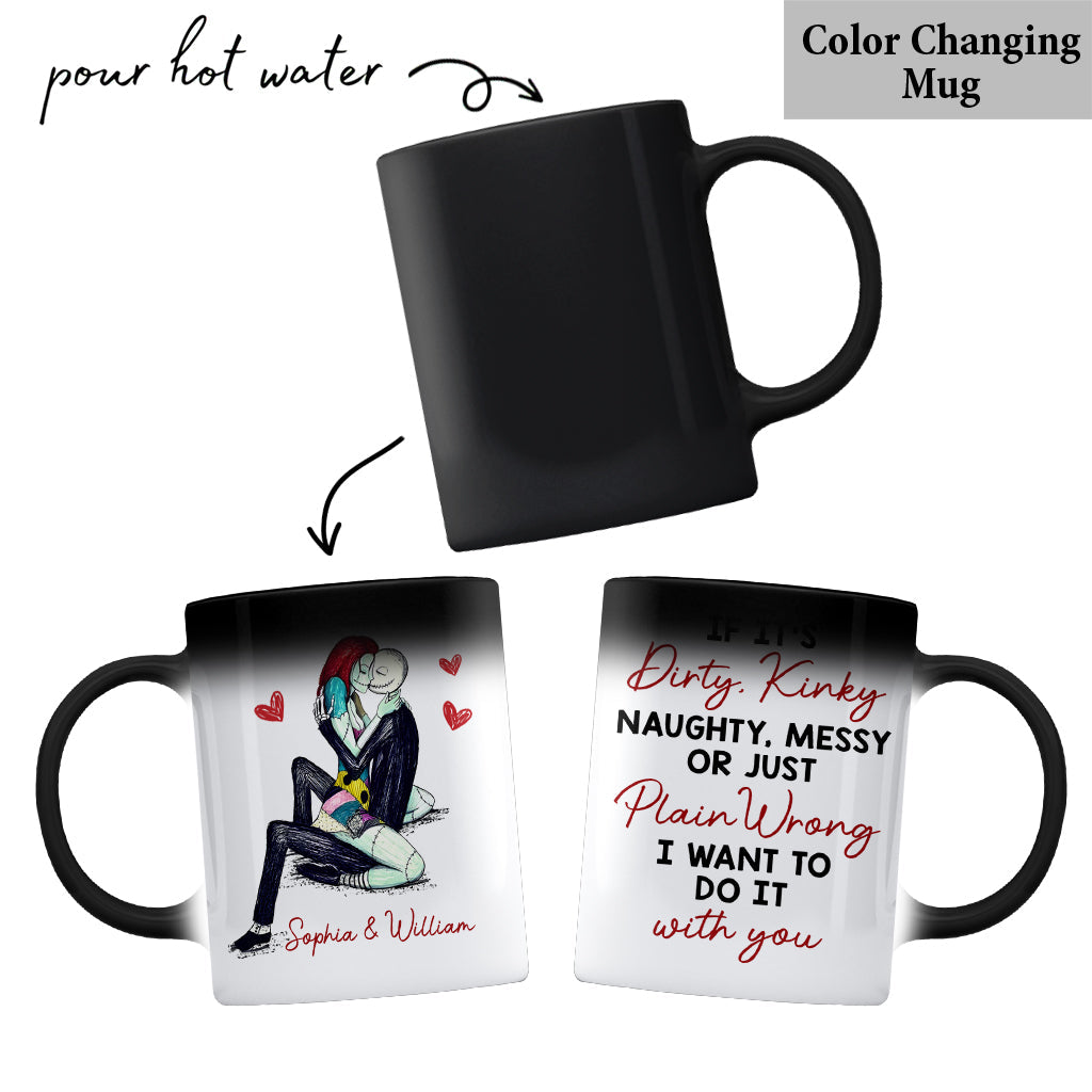 Personalized Kinky Couple Mug Custom Name Gift for Valentine's Day