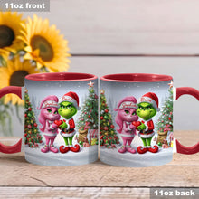 Load image into Gallery viewer, Personalized Merry Grinchmas Accent Mug Custom Name Gift for Christmas
