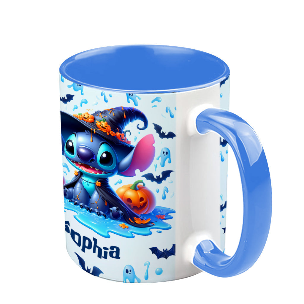 Personalized Halloween Ohana Accent Mug with Custom Name