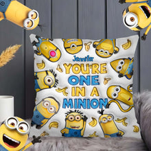 Load image into Gallery viewer, Personalized You're One In A Minion Throw Pillow Gift
