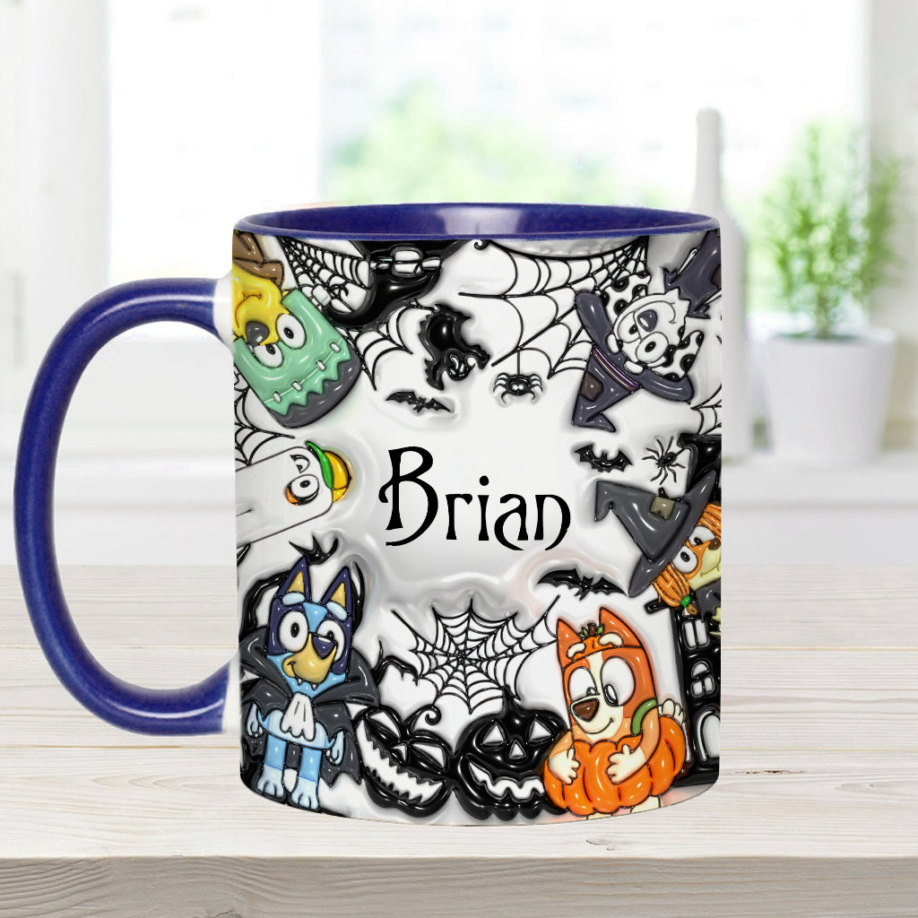 Personalized Halloween Accent Mug with Custom Name Gift