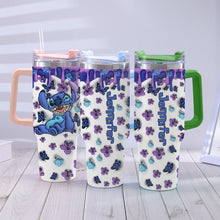 Load image into Gallery viewer, Personalized Ohana Tumbler with Handle Custom Name Gift Idea
