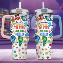 Load image into Gallery viewer, Personalized Autism Awareness Tumbler with Handle for Kids
