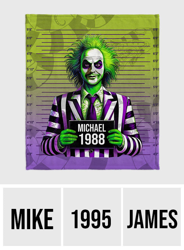 Funny Personalized Blanket with Mugshot Design for All Occasions