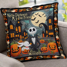 Load image into Gallery viewer, Personalized Nightmare Throw Pillow Halloween Gift for Kids
