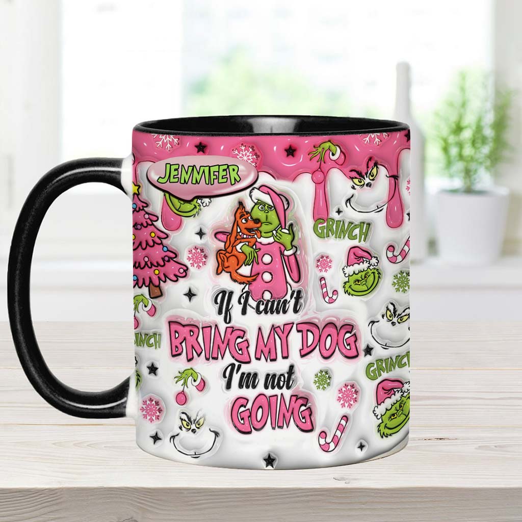 Personalized Grinch Accent Mug Custom Name Gift for Dog Lovers