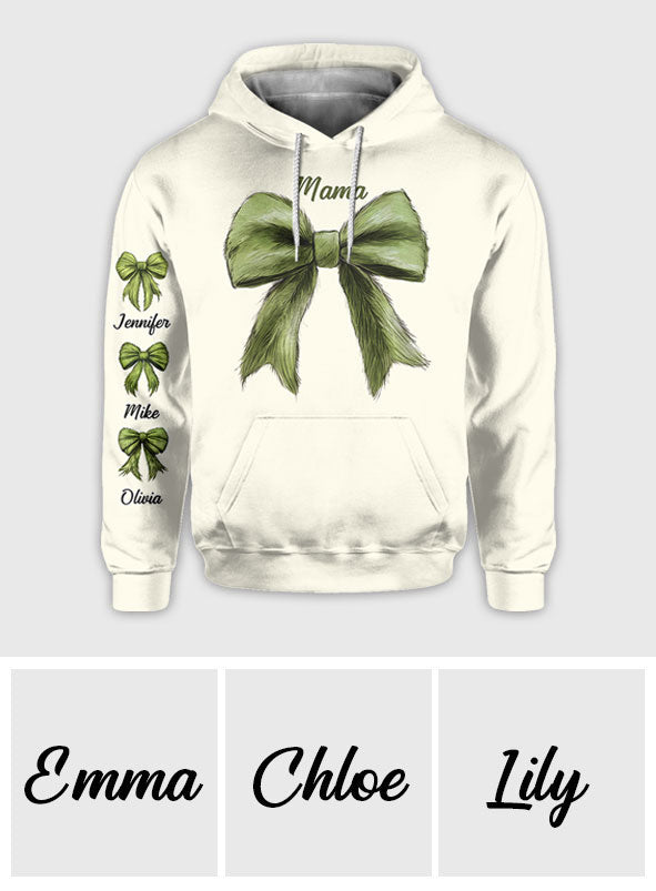 Personalized Mama Christmas All Over Shirt Custom Family Gift