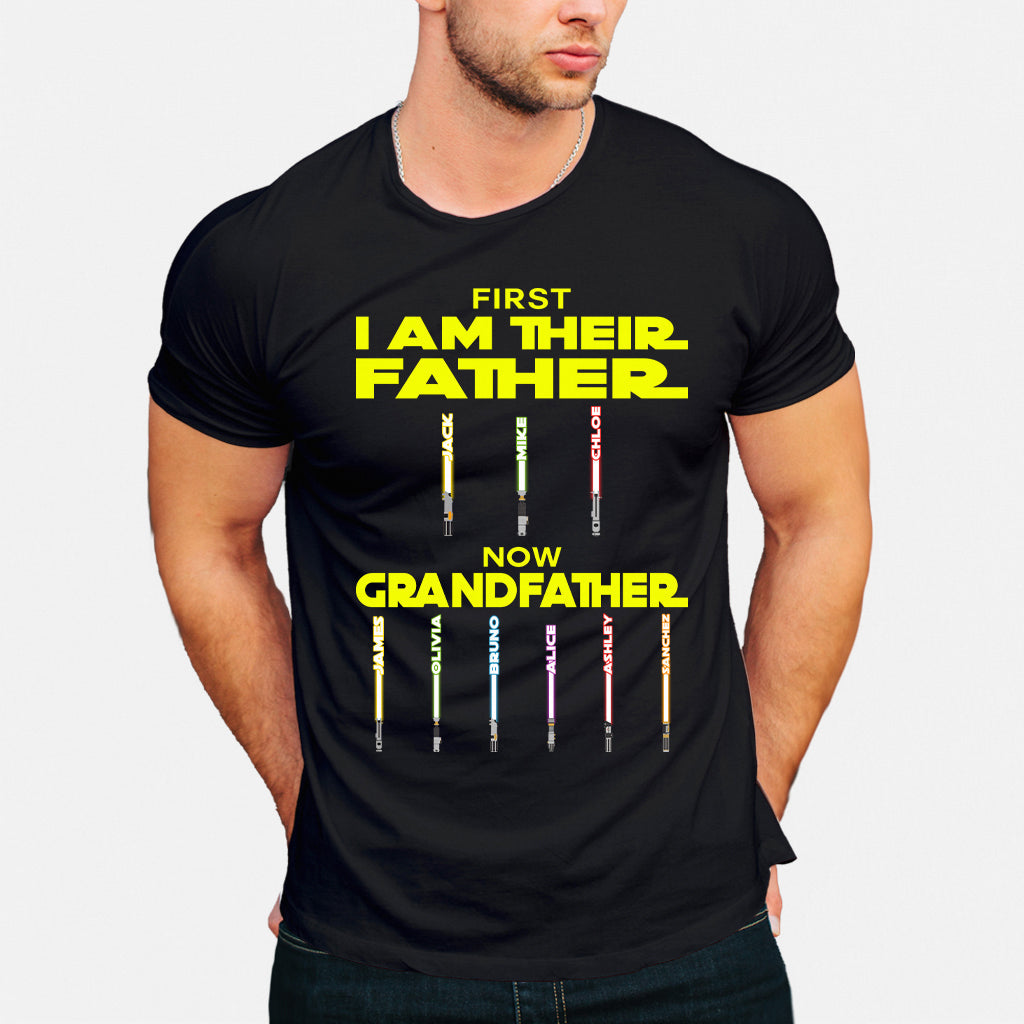 Personalized Star Wars Father Grandfather T-Shirt & Hoodie Gift