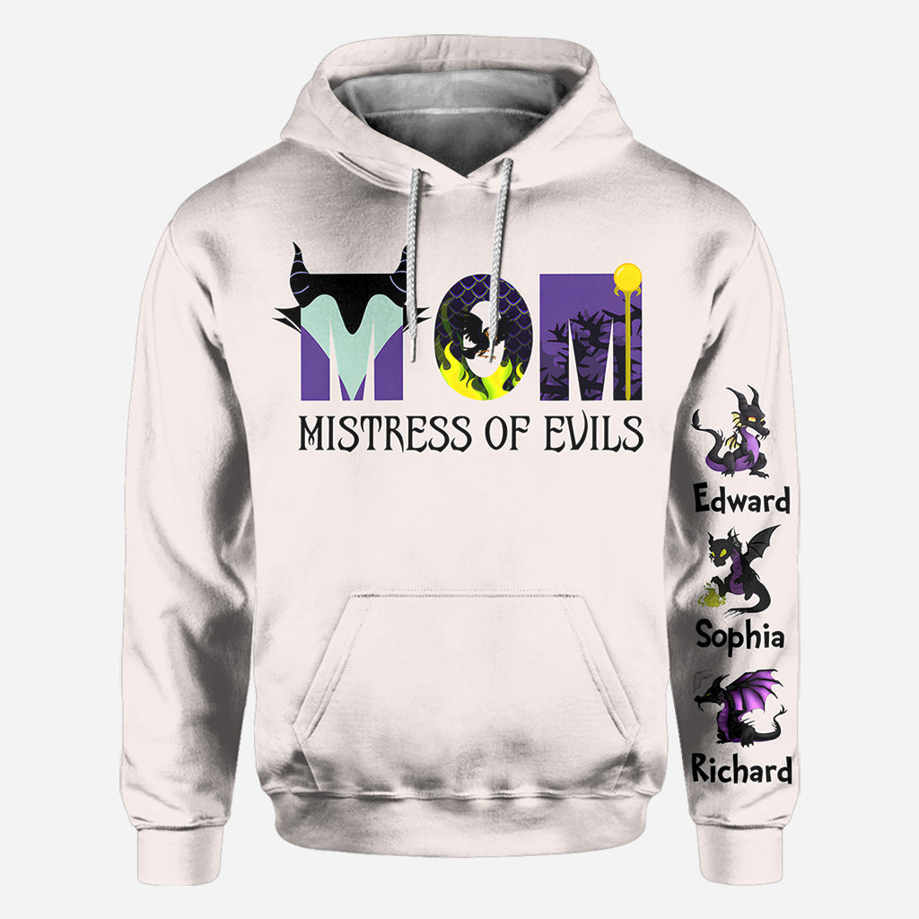Personalized Mistress of Evils All Over Shirt for Mom - Custom Design Gift