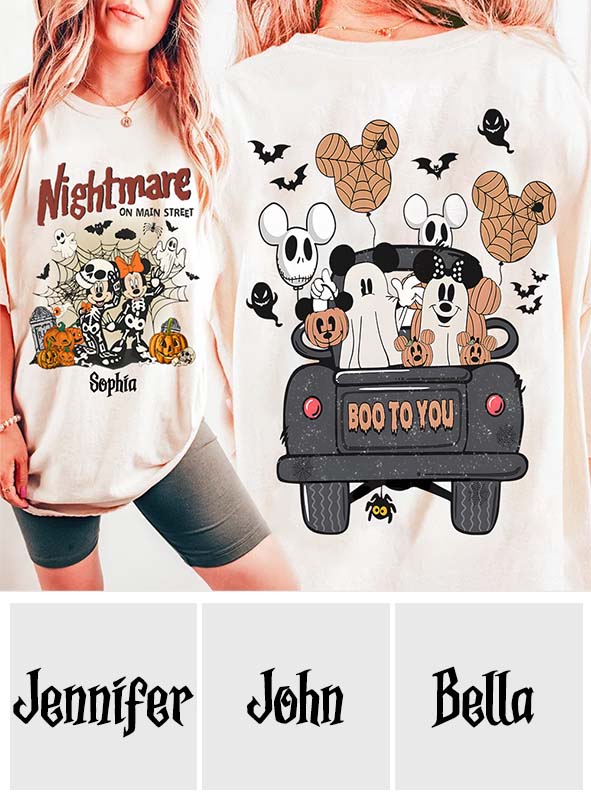 Personalized Nightmare On Main Street Mouse All Over Shirt for Halloween Gift
