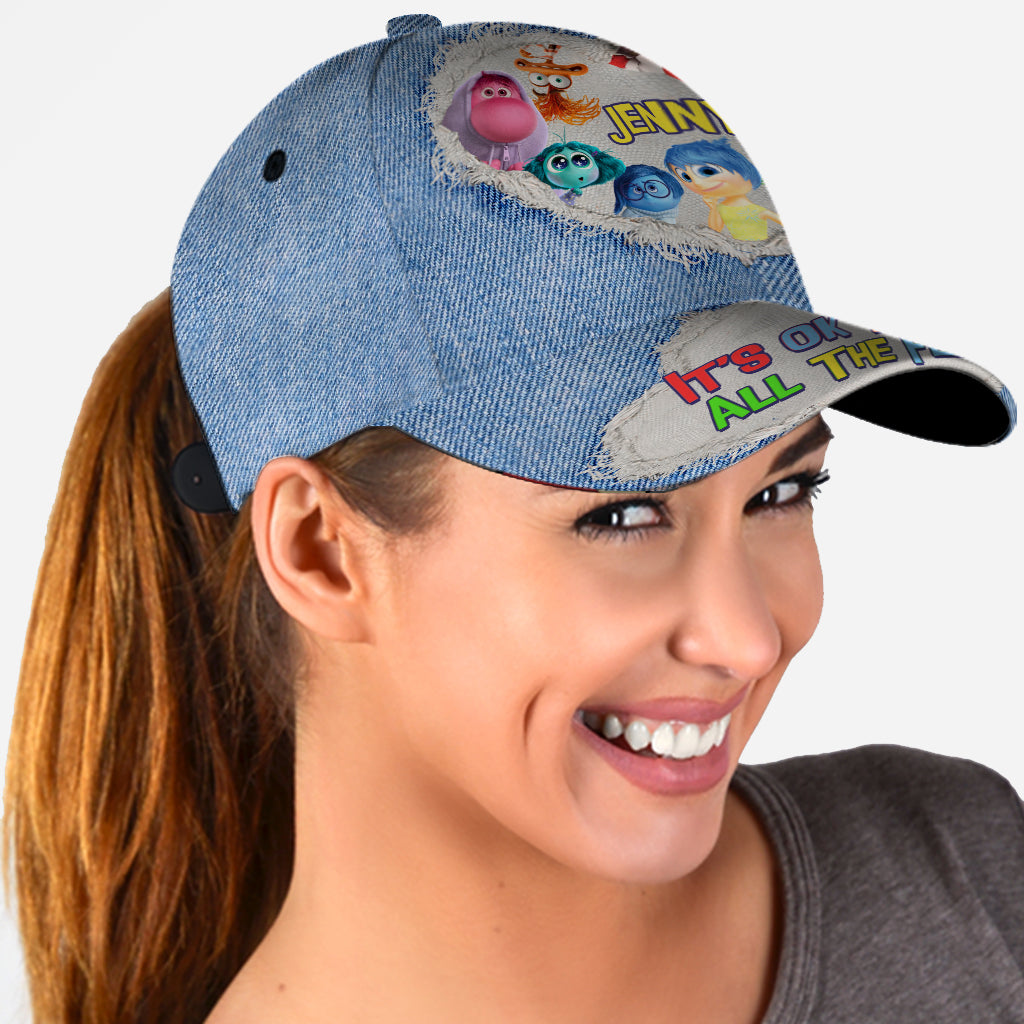 Personalized Denim Classic Cap Custom Name Gift for Kids