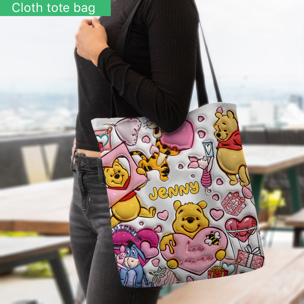 Personalized Winnie the Pooh Tote Bag Custom Name Gift