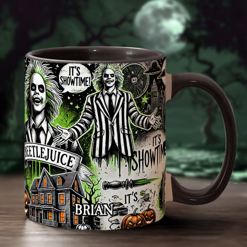Personalized Halloween Accent Mug Custom Name Gift Idea