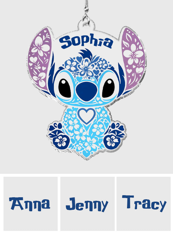 Personalized Ohana Ornament Custom Name Gift for Christmas