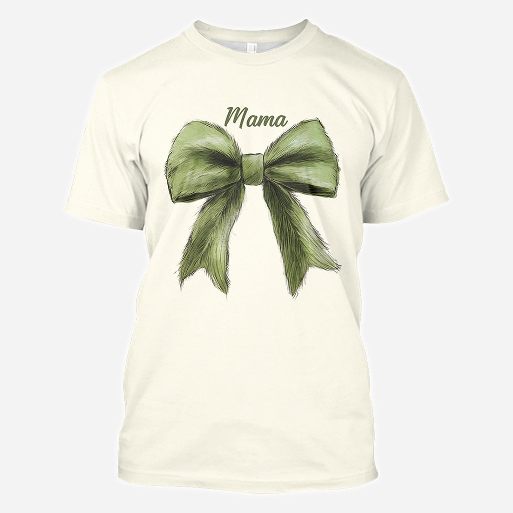 Personalized Mama Christmas All Over Shirt Custom Family Gift