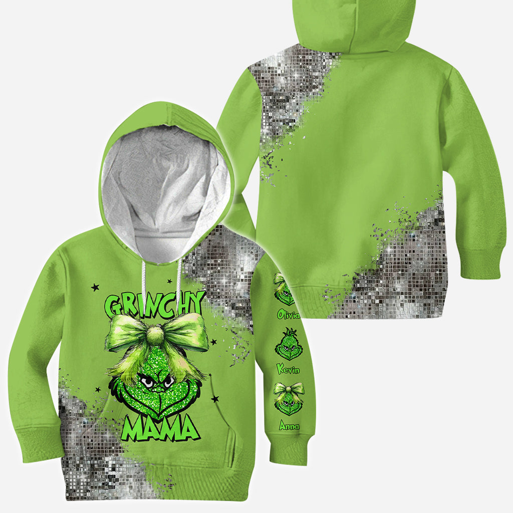Personalized Grinch All Over Shirt Custom Christmas Gift for Mom