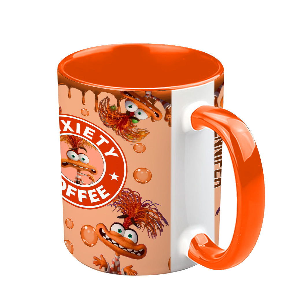 Personalized Accent Mug Custom Name Anxiety Coffee Gift