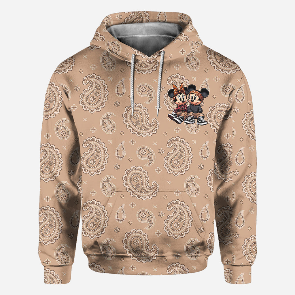 Personalized All Over Shirt Cute Mouse Couple Gift for Anniversary