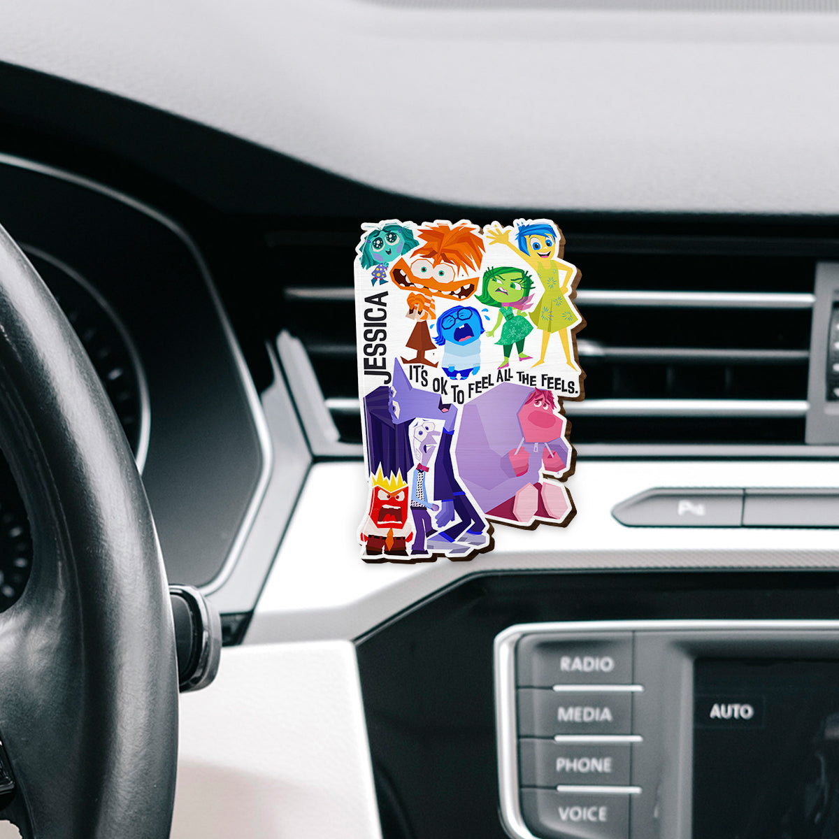 Personalized Car Visor Clip It's Ok To Feel All The Feels Gift