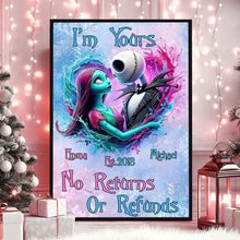 Load image into Gallery viewer, Personalized Nightmare Before Christmas Canvas Print Gift for Couples

