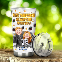 Load image into Gallery viewer, Personalized Star Wars Tumbler with Custom Names for Couples
