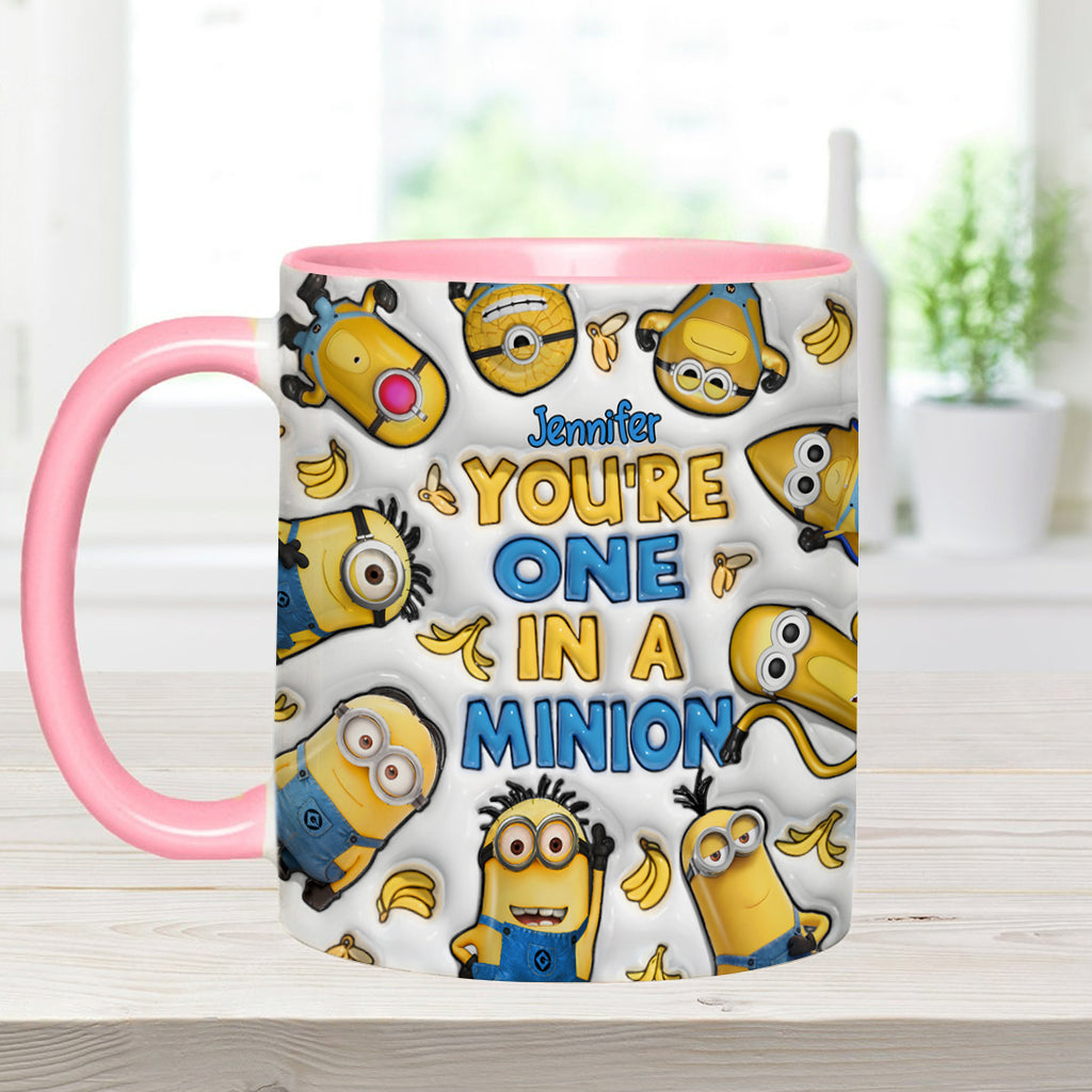Personalized Minion Accent Mug Custom Name Gift for Birthday