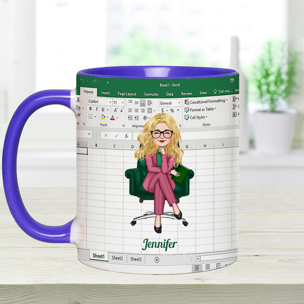 Personalized Accent Mug Custom Colleague Gift with Name