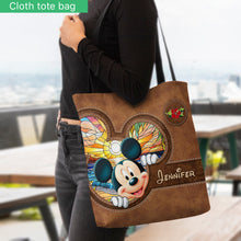 Load image into Gallery viewer, Personalized Mickey Mouse Tote Bag Custom Name Beach Gift
