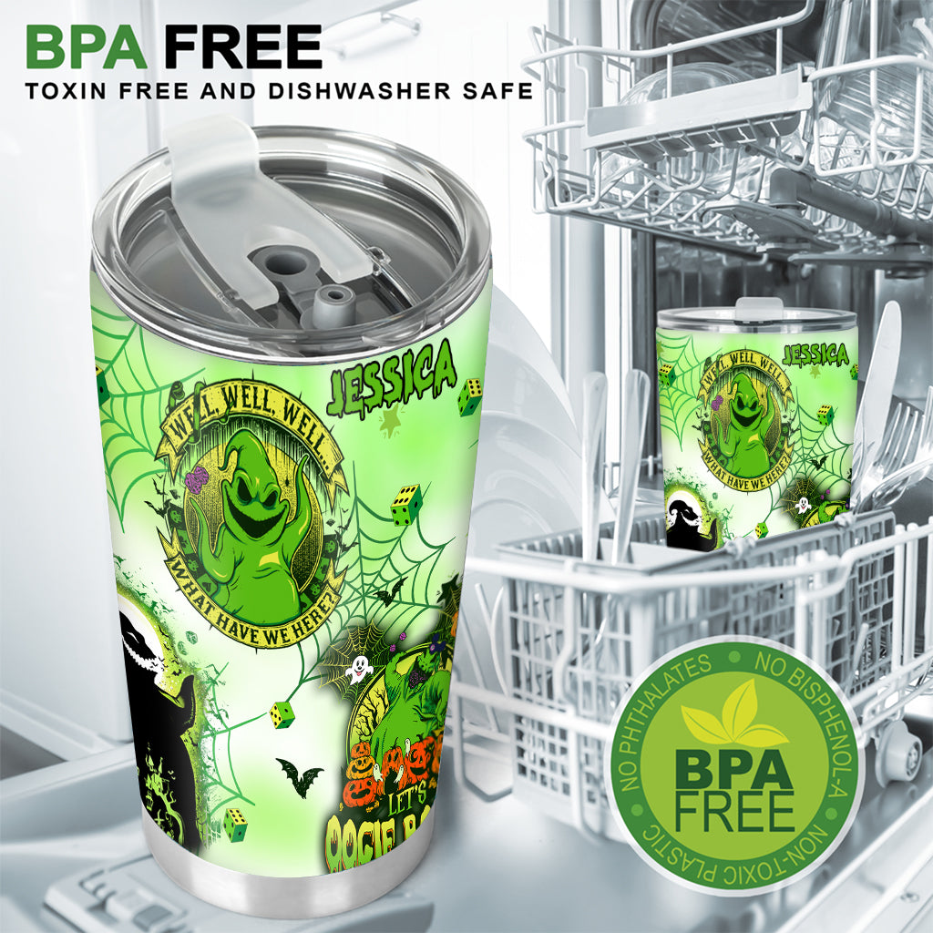 Personalized Oogie Boogie Halloween Tumbler Custom Gift