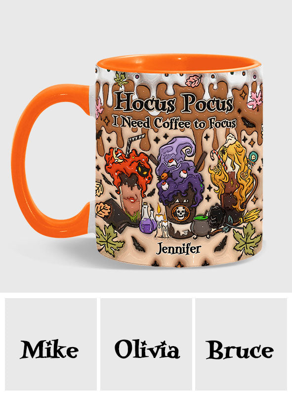 Personalized Three Witches Accent Mug for Fall Coffee Lovers