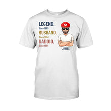 Load image into Gallery viewer, Personalized Super Plumber T-Shirt &amp; Hoodie for Dad | Custom Name Gift
