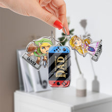 Load image into Gallery viewer, Personalized Keychain with Charms Featuring The Legend of Dad Gift for Father's Day
