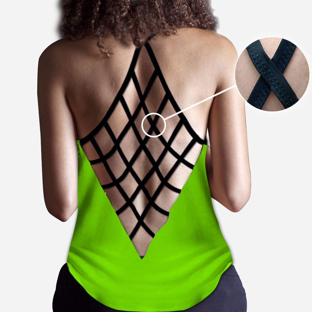 Personalized Witch Cross Tank Top with Custom Name for Halloween