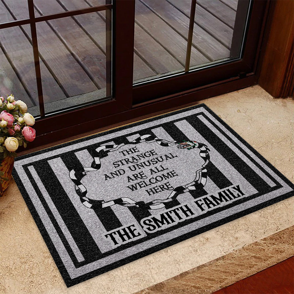 Personalized Doormat with Unique Welcome Message for Family