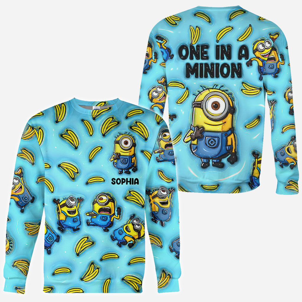Personalized Minion All Over Shirt Custom Name Birthday Gift
