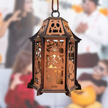 Load image into Gallery viewer, Personalized Wooden Laser Cut Lantern Halloween Decor Gift
