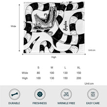Load image into Gallery viewer, Personalized Halloween Movie Blanket Custom Name Gift
