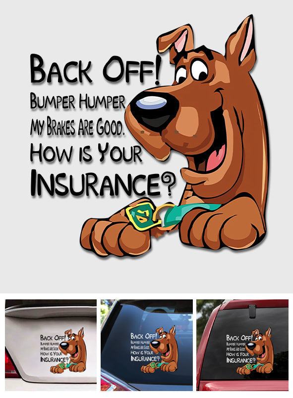 Personalized Cartoon Dog Bumper Sticker Decal for Cars - Fun Gift