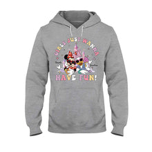 Load image into Gallery viewer, Personalized Girls Just Wanna Have Fun T-shirt &amp; Hoodie for Kids
