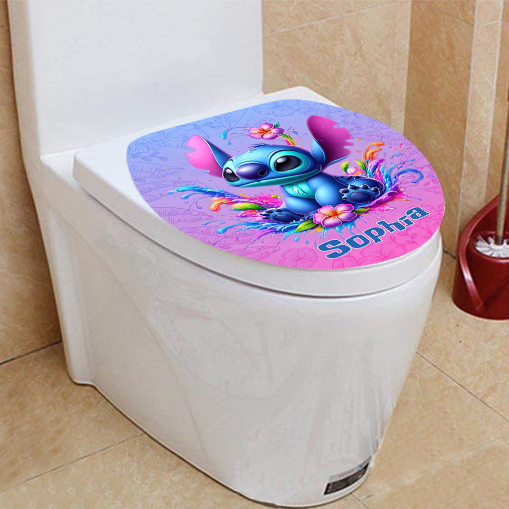 Personalized Ohana Bathroom Curtain & Mats Set Unique Gift for Kids