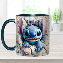 Load image into Gallery viewer, Personalized Ohana Accent Mug Custom Name Gift for Kids
