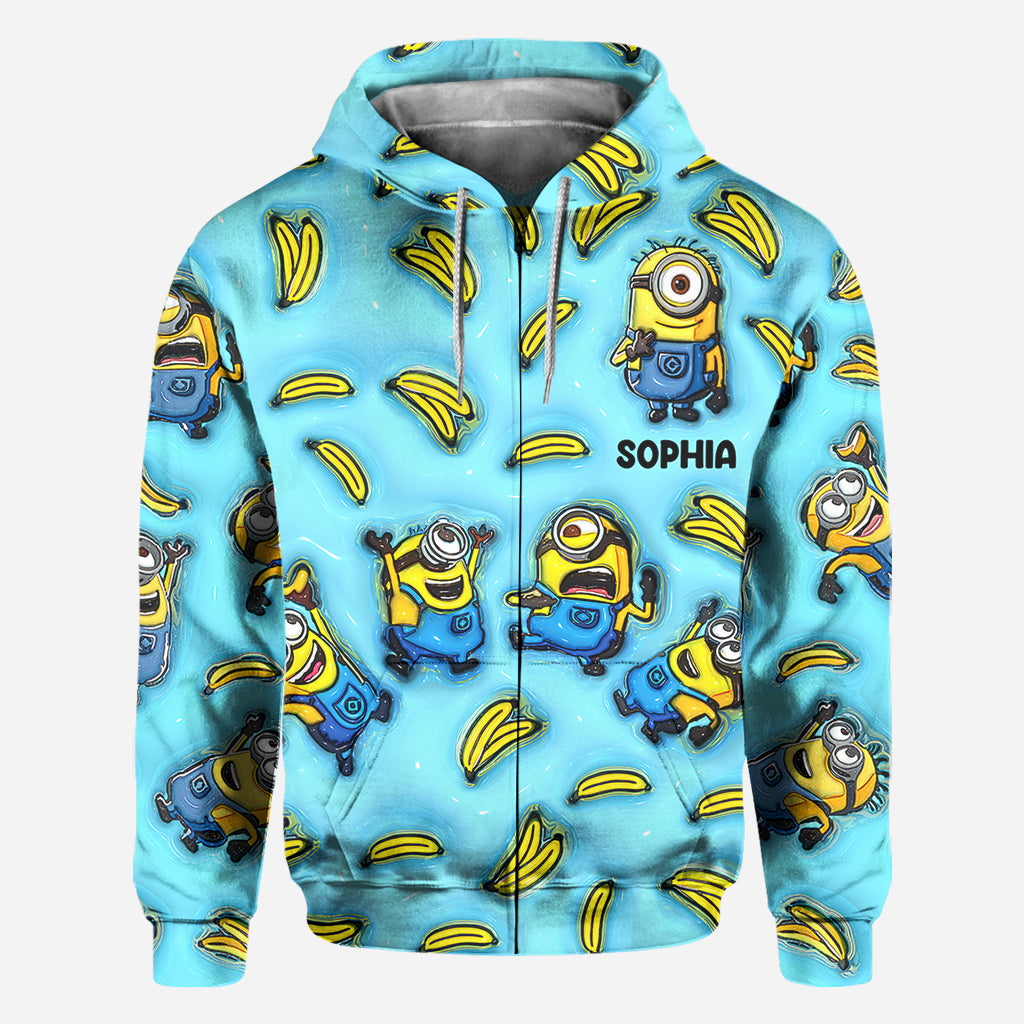 Personalized Minion All Over Shirt Custom Name Birthday Gift