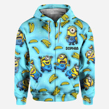 Load image into Gallery viewer, Personalized Minion All Over Shirt Custom Name Birthday Gift
