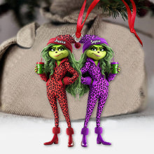 Load image into Gallery viewer, Personalized Grinch Squad Transparent Ornament Custom Gift for Christmas
