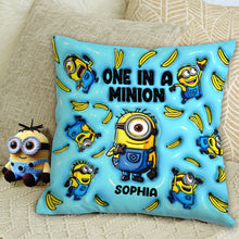 Load image into Gallery viewer, Personalized Minion Throw Pillow Custom Name Gift
